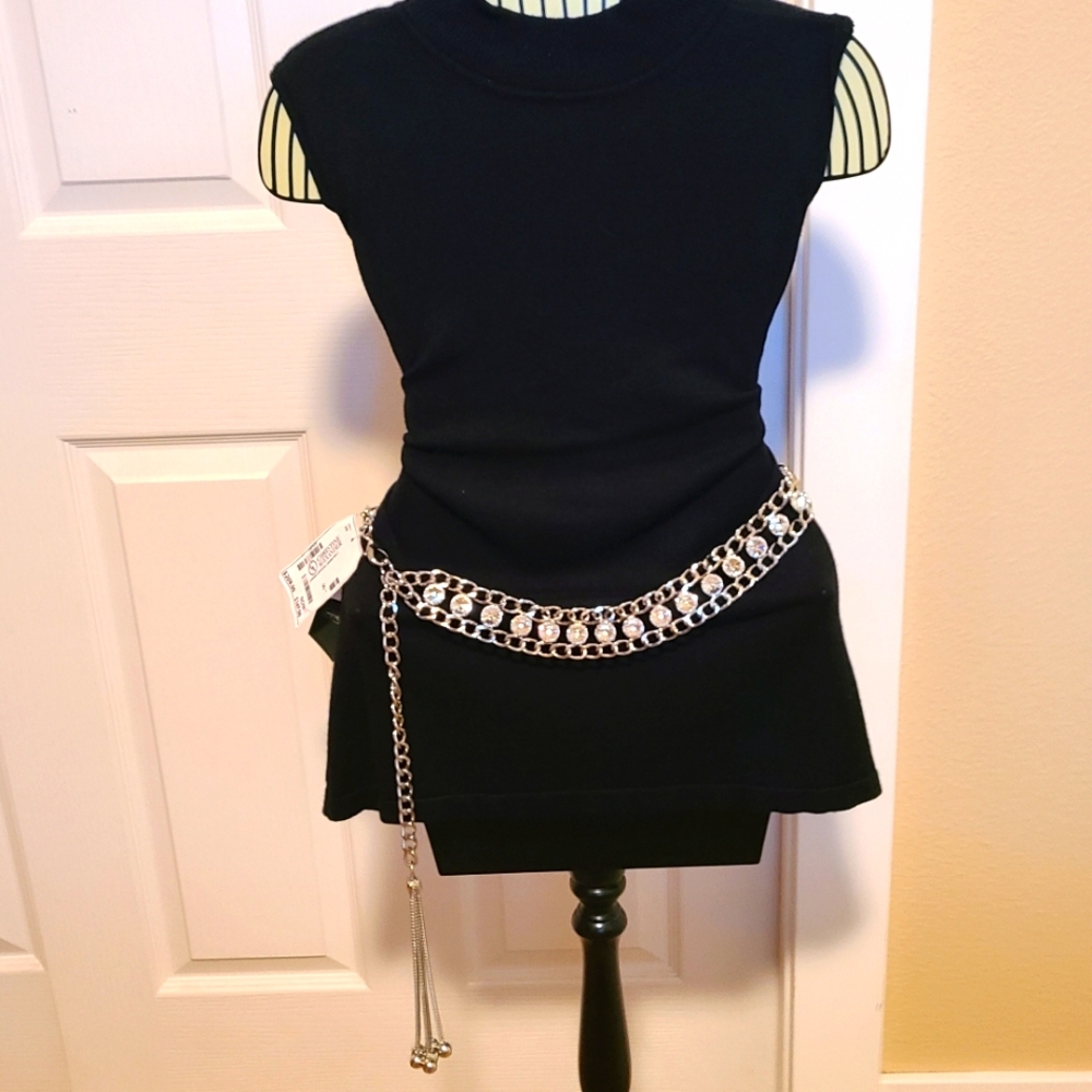 Christine Alexander Large Swarovski Crystal Chain Belt